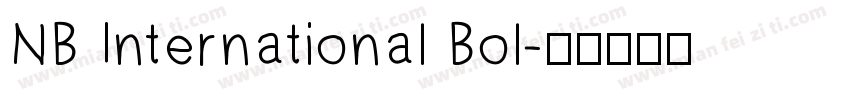 NB International Bol字体转换